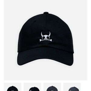 Monstrosity Dingo Dad Hat Black Skull Embroidered Baseball Cap